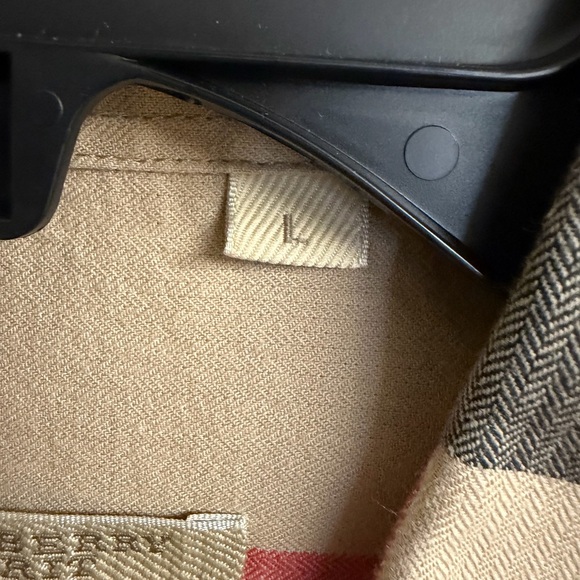 Burberry Beige and Red Checkered Men's Shirt - Picture 5 of 6